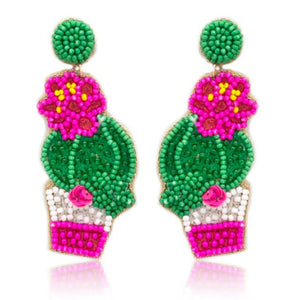 Floral Cactus Seed Bead
