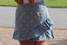 Load image into Gallery viewer, &quot;Oh Say Can You See&quot; Denim Skirt
